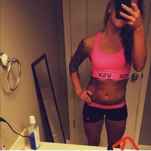 Victoria’s Secret sports bra and active shorts